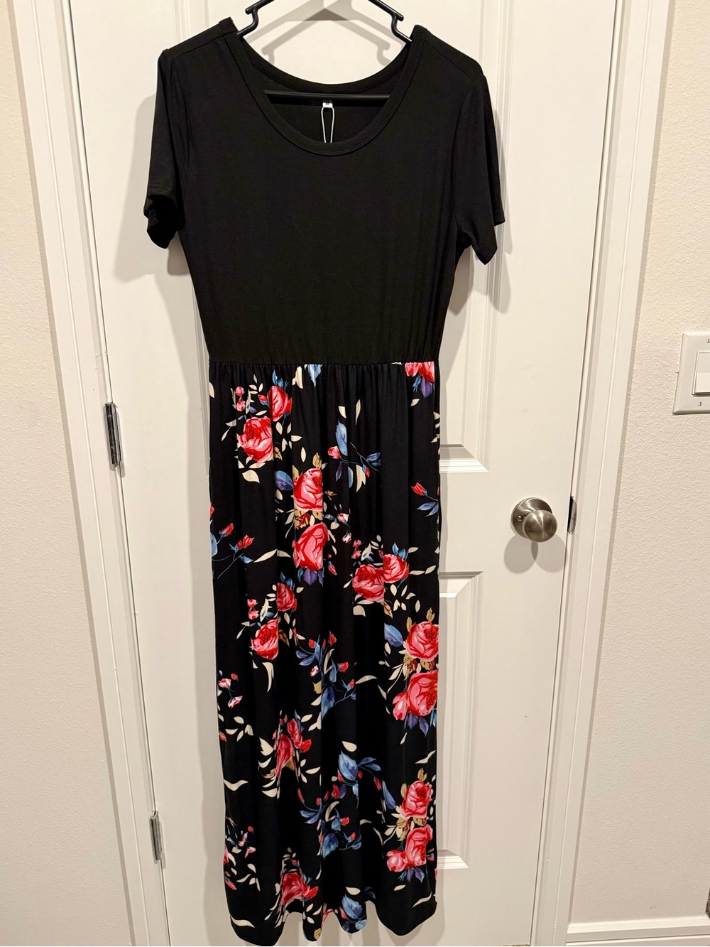 Black Floral Maxi Dress